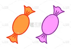 糖果,色彩鲜艳,可爱的,野餐,食品,焦糖,人的牙齿,甜点心,圆形,剪影