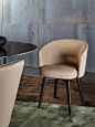 AMÉLIE "DINING" | CHAIRS AND STOOLS -  EN : AMÉLIE "DINING" | CHAIRS AND STOOLS -  EN The enveloping lines of the Amélie little armchair ensure the perfect blend of elegant proportions and ergonomic comfort.