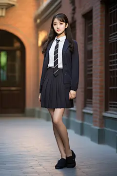 高颜值的校园甜美女生
