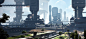 CGwall游戏原画网站_科幻未来城市