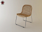 nest dining chair（简易弧形藤椅）-爱莎酒店家具/定制家具