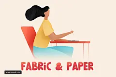 高品质的手绘素描水彩水粉 fabric-paper-procreate-brushes 插件/软件 