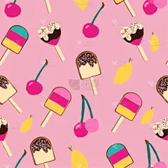 熟的,冰冻酸奶,冰淇淋,四方连续纹样,浇糖浆,水果,巧克力,糖衣蛋糕,热,菜单