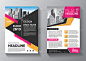 Brochure design, cover modern layout, annual repor