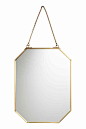 金属框镜子 - 金色 - Home All | H&M CN 1