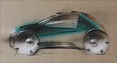 sketch Car Draw Car Illustration automotive   concept art concept artist digital illustration transportation Vehicle Sci Fi