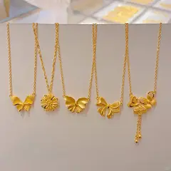黄金999足金项链适合夏季佩戴的款式