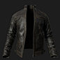 Leather jacket, a tao : 尝试游戏流程的写实皮衣制作。
使用了纹理https://www.artstation.com/a/130683
