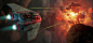 ASTEROIDS!, Jason Horley : A mix of Modelling in Maya, renders in Keyshot and sketching in Photoshop.