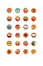 2021牛年春节喜庆图标ICON