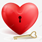 心锁和钥匙3D插画矢量图 免费下载 页面网页 平面电商 创意素材