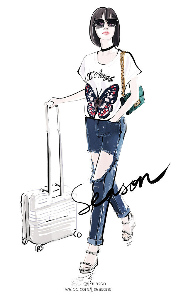 #jjseason插画# #时尚##插画...