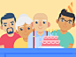 Illustration | "Facebook Birthday Party"