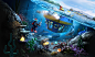 LegoLand California - Deep Sea Adventure : We were incredibly blessed to bring an amazing team together to work on this project for MeringCarson's client, LegoLand California Resort. With experts in digital sketching, illustration, CG/3D, compelling layou