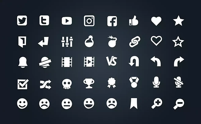 Simple Vector Icons | 2D 图标 | Unity Asset StoreBack ButtonFilter Button-花瓣网