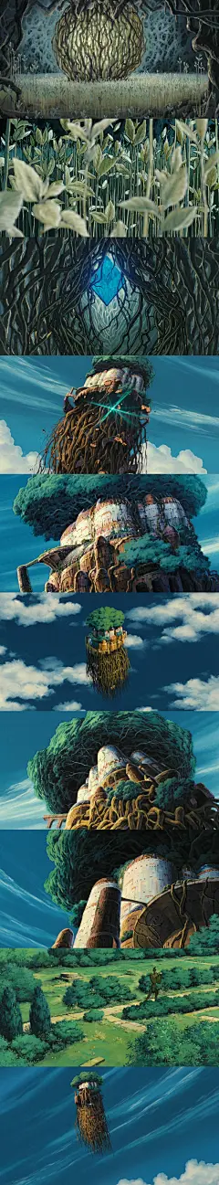 【天空之城  Laputa: Castle in the Sky (1986)】
宫崎骏 Hayao Miyazaki
#电影场景# #电影截图# #电影海报# #电影剧照#