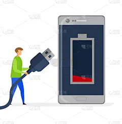 平坦的,电话机,金融,低的,白色,分离着色,人,男人,设计