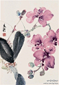 宋美龄 作品 --- 上个世纪的50年代，宋美龄迷上了中国画，拜国画大师黄君壁、张大千等为师，画兰、画竹、画山水，几达废寝忘食境界。为了学画，她还常常到台北的“故宫博物院”中借出名画观摩、学习。这位政治舞台上风云一时的传奇女性，在绘画方面也是颇具修养的。