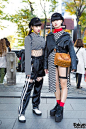 Harajuku Girls in Monochrome Streetwear Styles w/ Open the Door, One Spo, Kinji, YRU, Bubbles & MCM