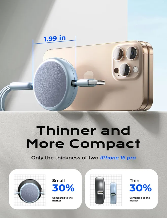 LISEN Multi Charging Cable 3 in 1 iPhone 16 Charger Cord