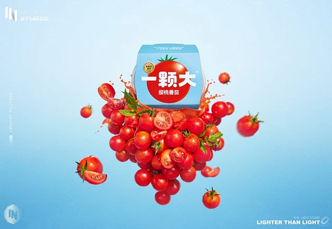 1张海报图千个小番茄｜一颗大创意摄影