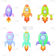 儿童,贺卡,矢量,火箭,绘画插图,卡通,可爱的,婴儿,式样,桨叉架船