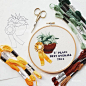 清新自然的动物和植物刺绣 - 美国手作艺人 Jessica Long 的刺绣艺术作品 - 手工客，高质量的手工，艺术，设计原创内容分享平台
