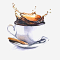 咖啡免抠素材_新图网 https://ixintu.com 创意咖啡 咖啡杯 手绘咖啡 早茶