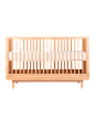 Pure oak wood evolving crib