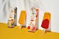 Anjuna Package Design : Anjuna Ice Pops is a Hungarian plant-based popsicle brand founded in 2015. They have their own stores in the heartof Budapest and near lake Balaton. We designed the logo and brand identity then, and now we got the chance to create 
