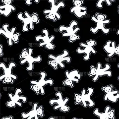 简洁可爱的小熊插画，