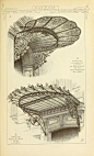 法国建筑的精致入口。《Materials and documents of architecture and sculpture》 1915,G. Broes Van Dort Co. edition, in French。翻墙OMaterials and documents of architecture an...