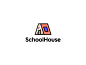 SchoolHouse Logo Concepts thick lines linework simple design logo construction logo concepts brand identity logo sans serif branding freelancer identity logo design house app school