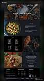美食餐厅网站UI设计作品按钮/表单首页素材资源模板下载