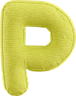 Letter P Pillow