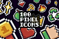 一套精美像素图标 100 Pixel Icons #1815808 :  