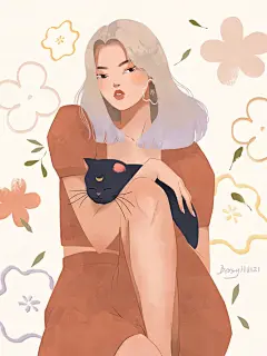 插画 丨 身在井隅，心向星光，眼里有诗，自在远方
