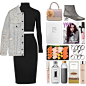 A fashion look from December 2016 featuring ribbed turtleneck, distressed denim jacket and silver ankle boots. Browse and shop related looks.
