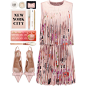A fashion look from May 2016 featuring short dresses, slingback shoes and pendant necklace. Browse and shop related looks.