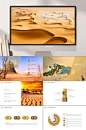 旅行画册风格模版埃及沙漠风景旅游PPT模板