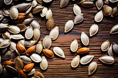 美食干炒南瓜瓜子干果年货摄影图