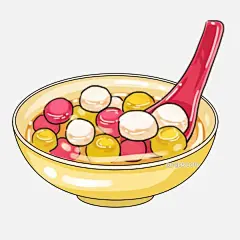 卡通手绘元宵节吃什锦汤圆插画图片大小2000x2000px 图片尺寸0.99 MB 来自PNG搜索网 pngss.com 免费免扣png素材下载！插画#佳节#节日#卡通手绘#美食#美味#民俗#勺子#什锦汤圆#汤团#汤圆#团子#碗#