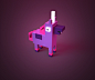 Voxel Unicorn, Thế Trung Nguyễn : My very 1st try on MagicaVoxel !