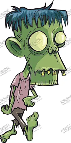 僵尸人物 【酷图网】矢量,手绘,僵尸,植物大战僵尸,游戏,人物,恶魔,鬼,鬼神