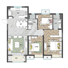 白颜料采集到40.平面图／Layout Plan