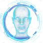 科技风通用3D插画全息机器人元素素材