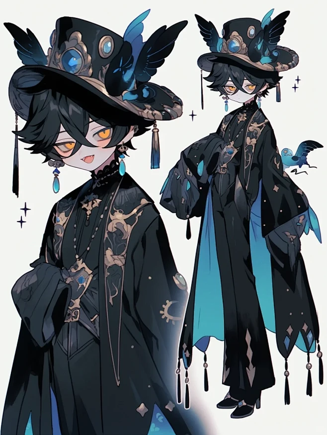 人设参考｜黑色礼服