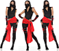 New-Deadly-Ninja-Warrior-Costume-Fancy-Party-Dress-Set-Halloween-Woman-FE1689-.jpg (500×429)
