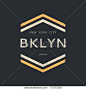 Vector illustration on the theme of New York City, Brooklyn. Typography, t-shirt graphics, poster, print, banner, flyer, postcard