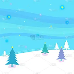 冬天的森林，星光灿烂
